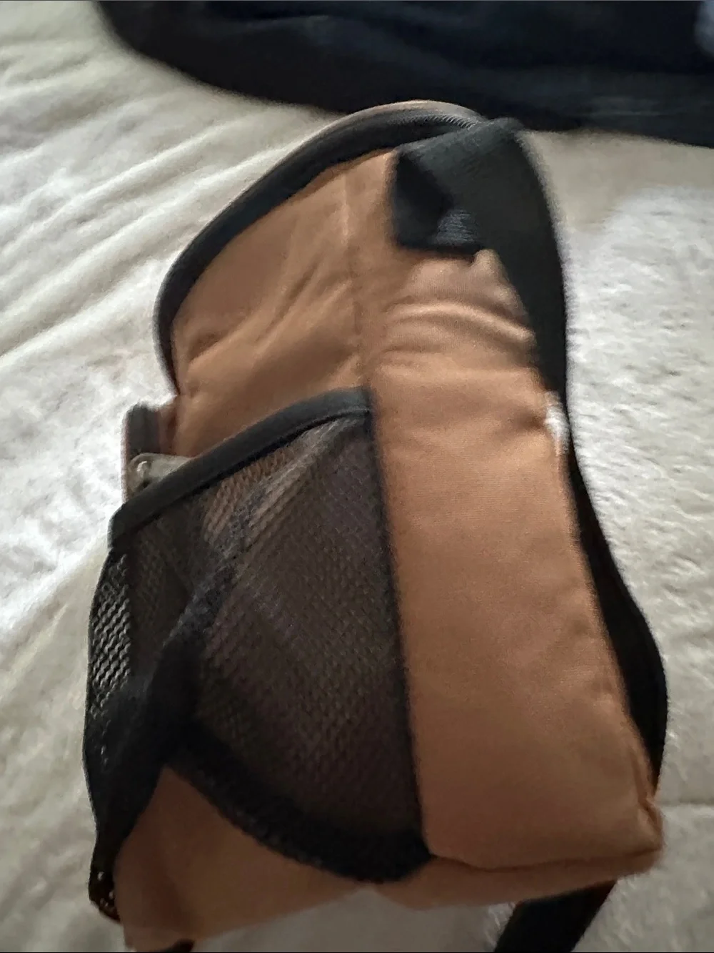 Carhartt Brown Sling Lunchbox with Black Mesh Pocket